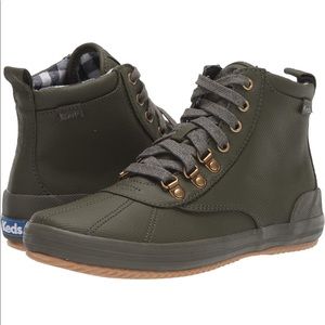 Keds Women’s Scout Ankle Boot, olive color, new with tag, size 9.